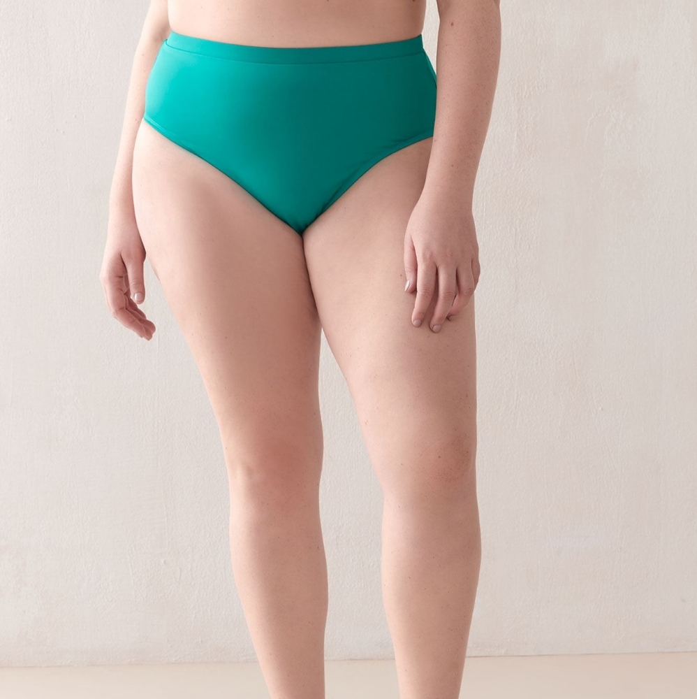High waist solid bikini bottom 5x